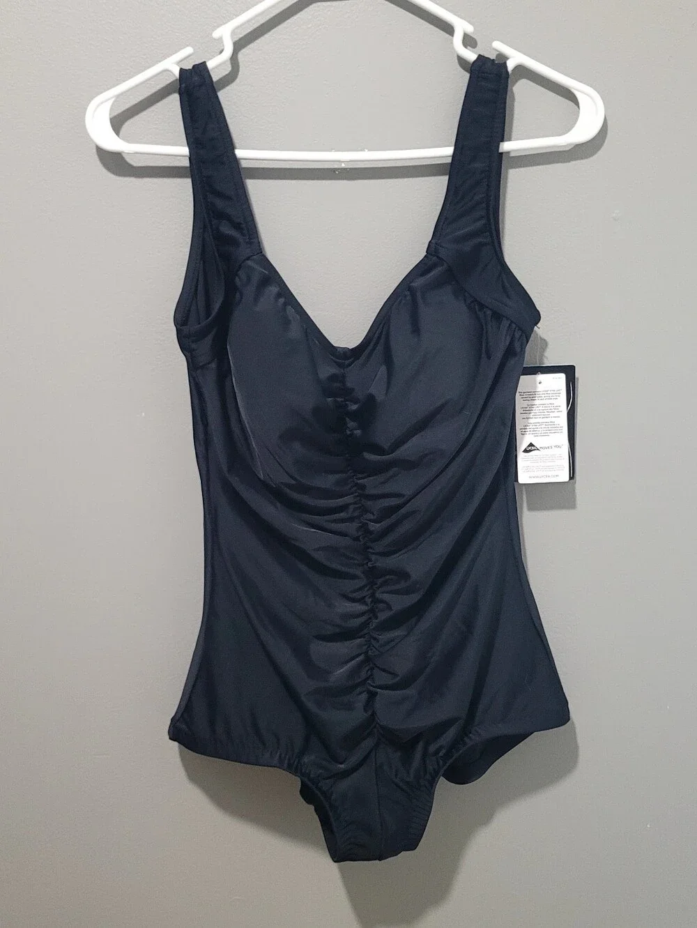 Nwt $99 Azul Black Instant Minimizer Tummy Control One Piece Bikini Sz 16w